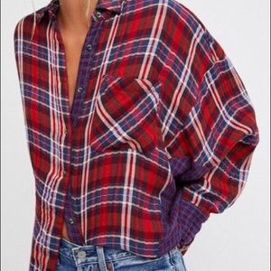 Free People One of the Guys Button Down